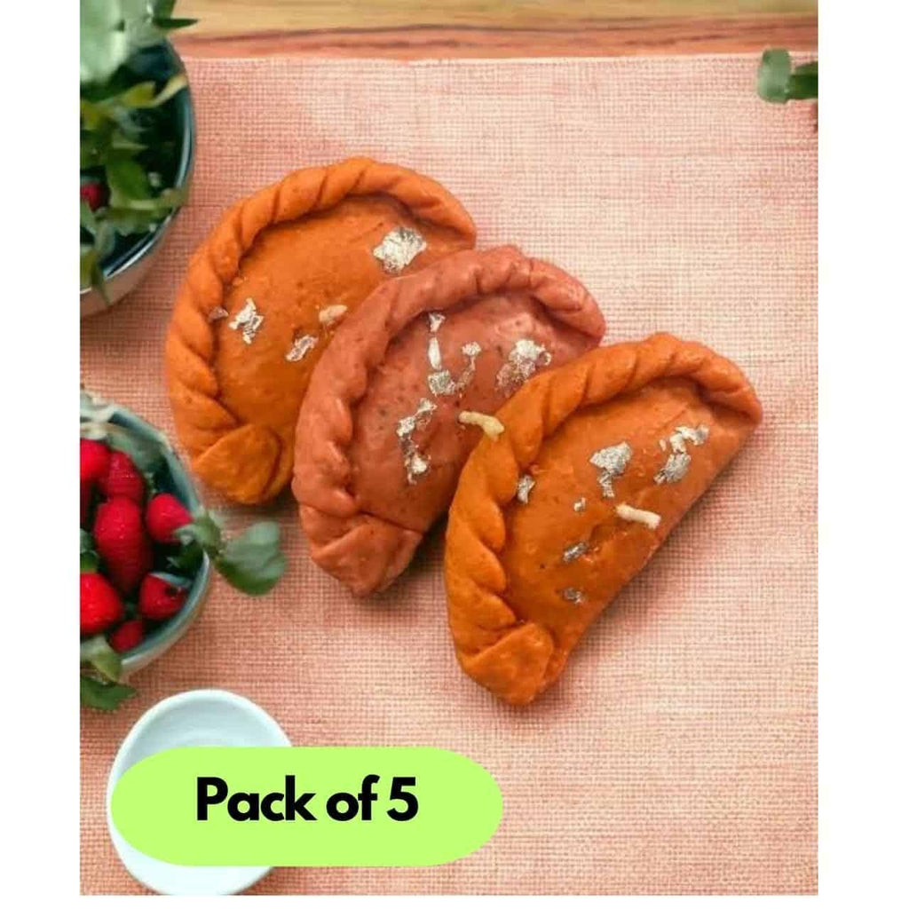 Gujiya Shape Candle (Pack of 5) uniform way